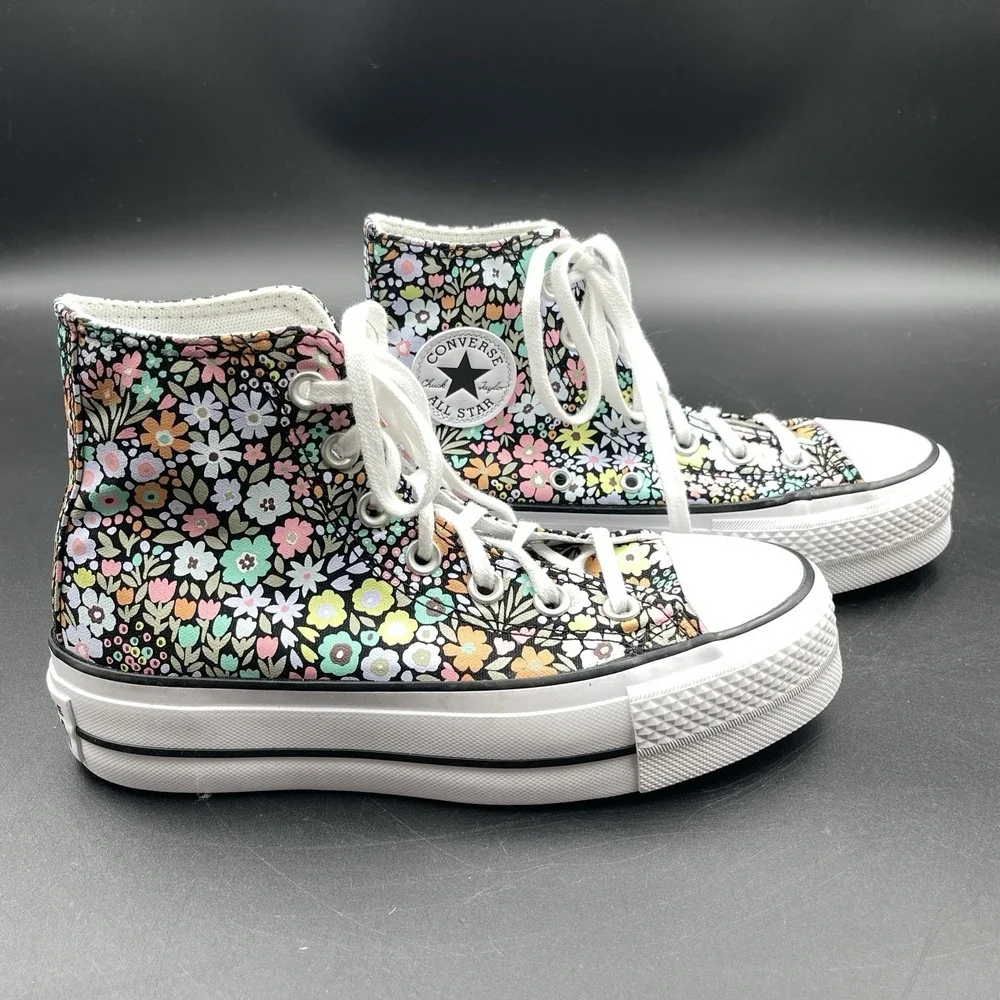 Converse Chuck Taylor All Star Hi Lift Platform Floral Womens 5 A15009C